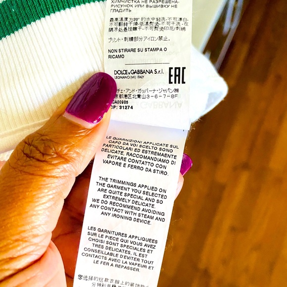 DOLCE & GABBANA PLAYER WARM UP HOODIE - Picture 10 of 11